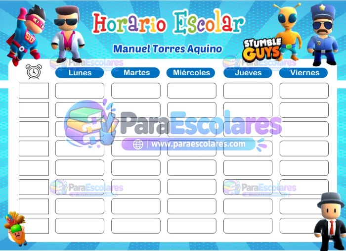 Stumble Guys  Horario Escolar